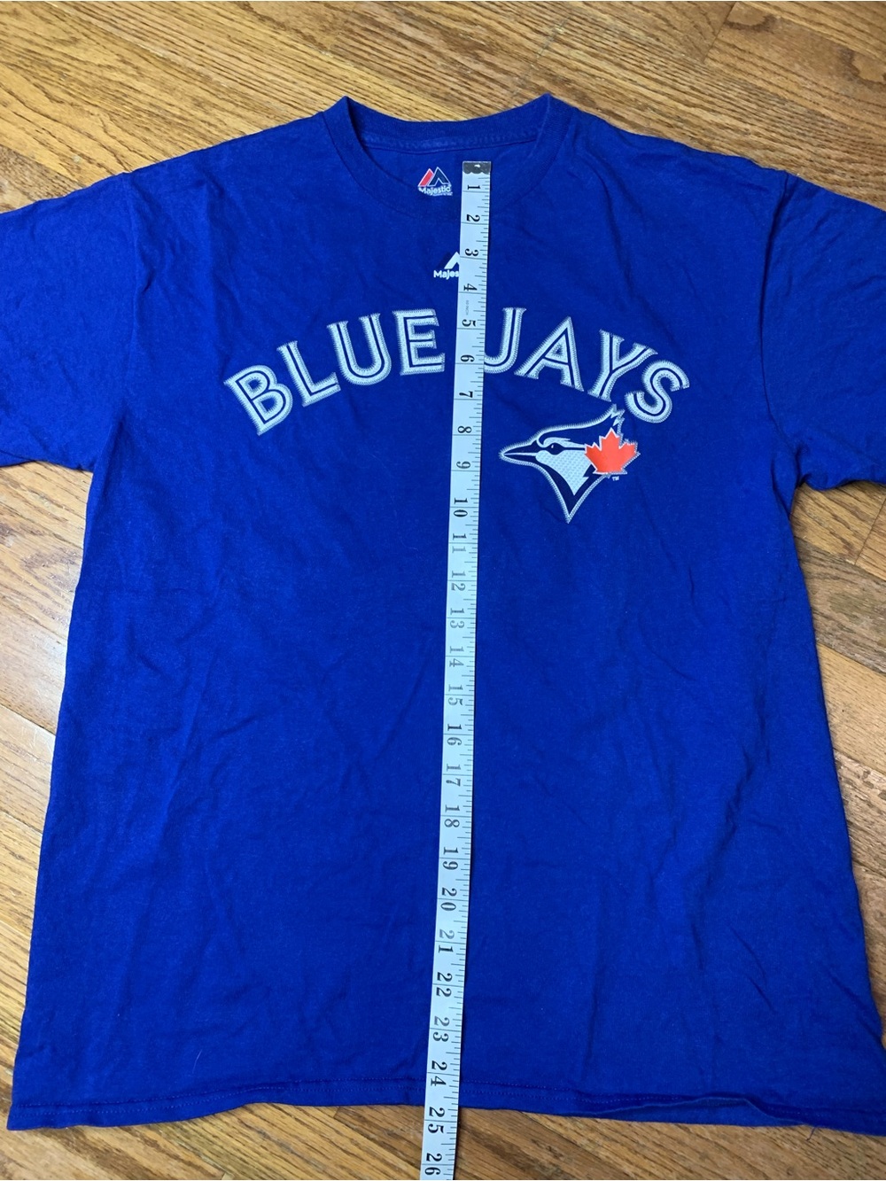 Majestic Toronto Blue Jays T-Shirt Blue Size M | Graphic Tee - Picture 5 of 7